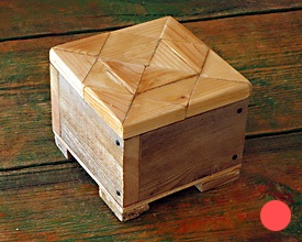 Caja doble madera