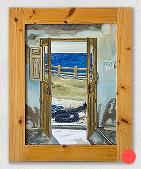 Una puerta con vistas al mar