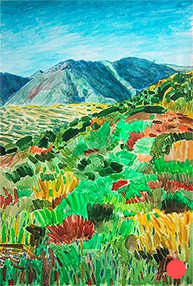Landscape with flora and la Rellana
