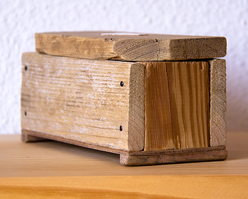 Caja cofre 5 maderas con cerámica