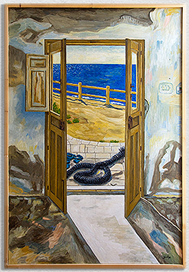 Una puerta con vistas al mar