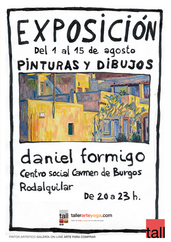 Cartel publicitario de exposición de Daniel Formigo